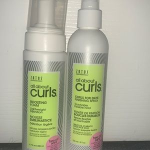 Zotos professional. All about curls mousse and finishing spray